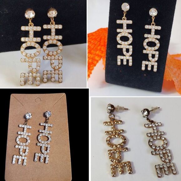 Earrings 3 Pairs Gold Toned Elegant Boho Bundle NWT - Picture 9 of 15